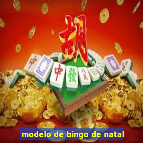 modelo de bingo de natal